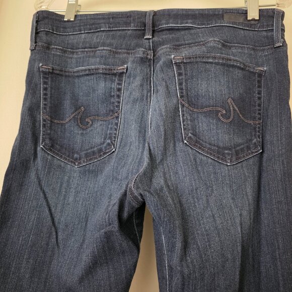 AG ADRIANO GOLDSCHMIED Women's Blue Jeans The Farrah High Rise Skinny Size 32R - Picture 4 of 8